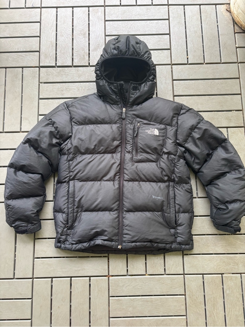 The North Face Men’s Black Insulated Hooded Puffer Jacket 700